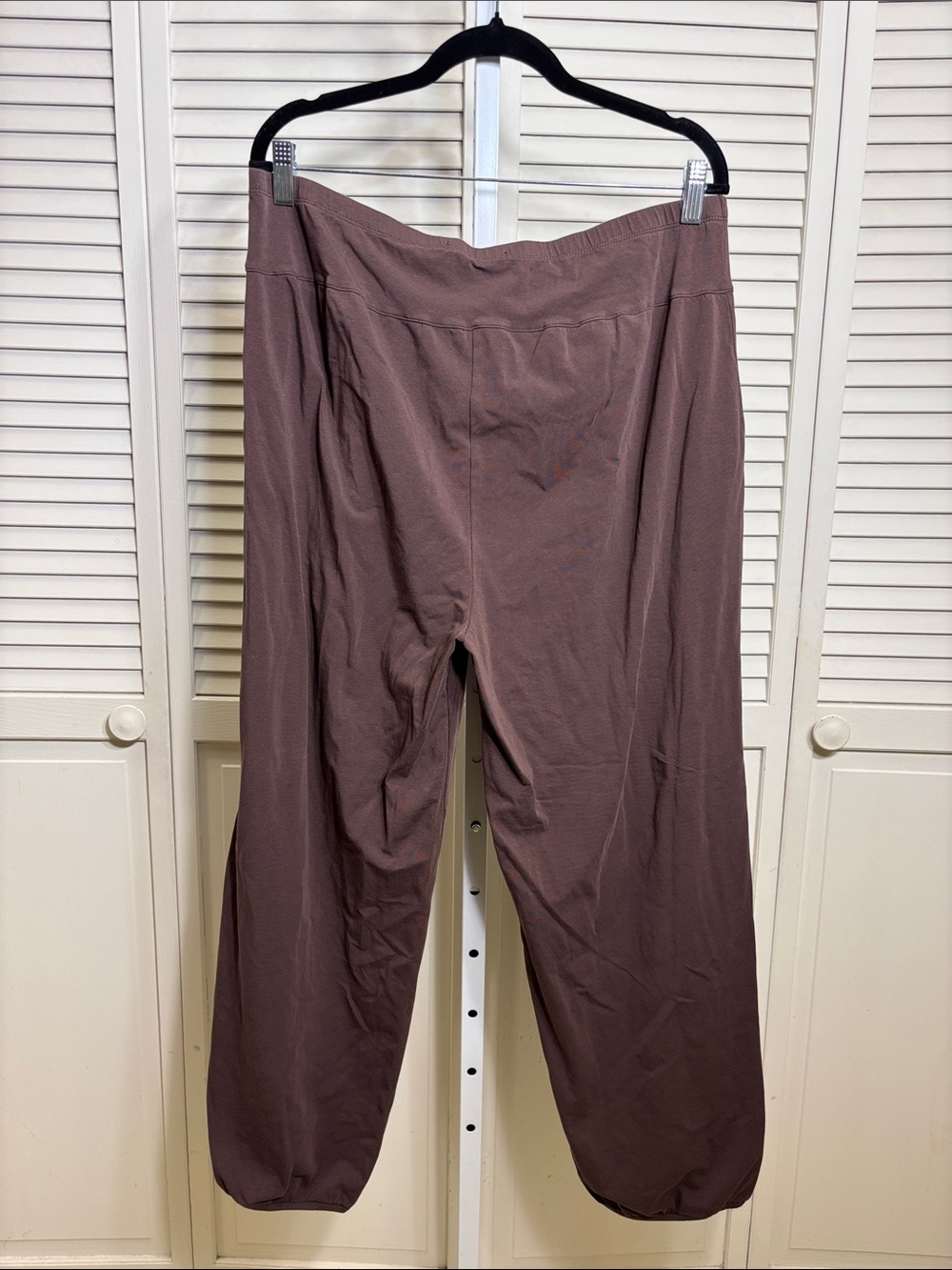 Gudrun Sjöden Bubble-Leg Brown Lagnelook Stretch Organic Cotton Pants XL - Picture 7 of 12